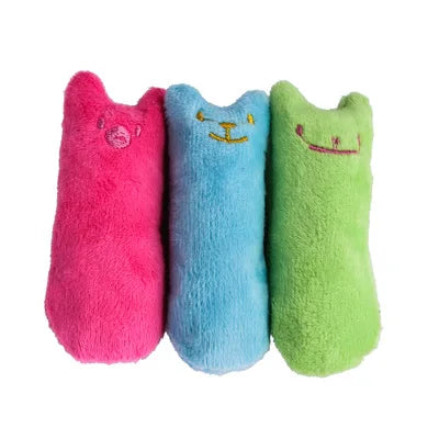 Catnip Teeth Grinding Plush Cat Toy – Interactive Chew & Bite Toy for Cats and Kittens