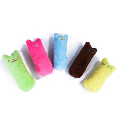 Catnip Teeth Grinding Plush Cat Toy – Interactive Chew & Bite Toy for Cats and Kittens