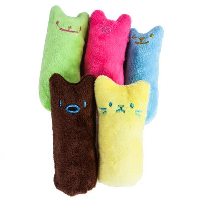 Catnip Teeth Grinding Plush Cat Toy – Interactive Chew & Bite Toy for Cats and Kittens