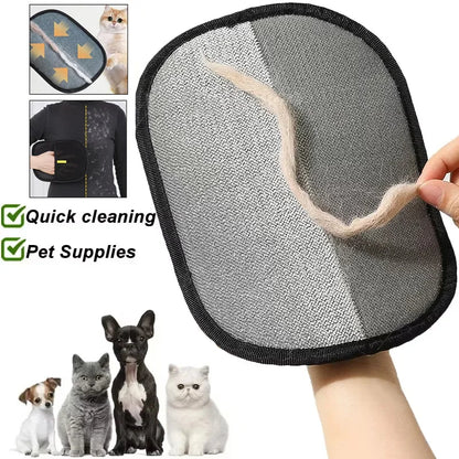 Pet Hair Remover Gloves – Portable, Reusable & Washable Dehairing Gloves for Clothes, Furniture & Pet Grooming