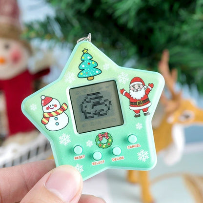 168-in-1 Virtual Digital Pet Toy – Transparent Retro Electronic Pixel Pet Game Keychain