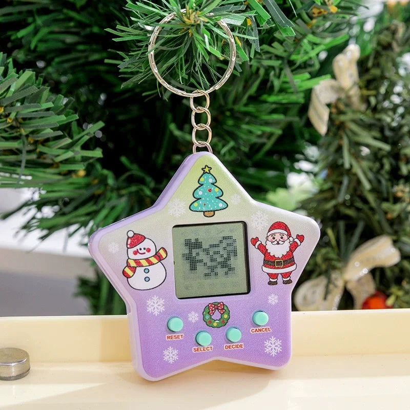168-in-1 Virtual Digital Pet Toy – Transparent Retro Electronic Pixel Pet Game Keychain
