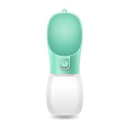 Portable Dog Water Bottle – Leakproof Travel Drinking Bottle with Built-In Bowl for Dogs & Cats