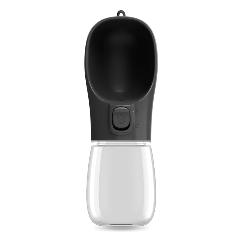Portable Dog Water Bottle – Leakproof Travel Drinking Bottle with Built-In Bowl for Dogs & Cats