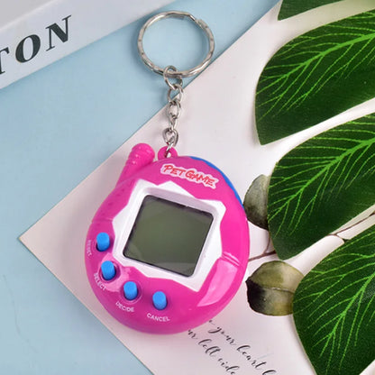 168-in-1 Virtual Digital Pet Toy – Transparent Retro Electronic Pixel Pet Game Keychain
