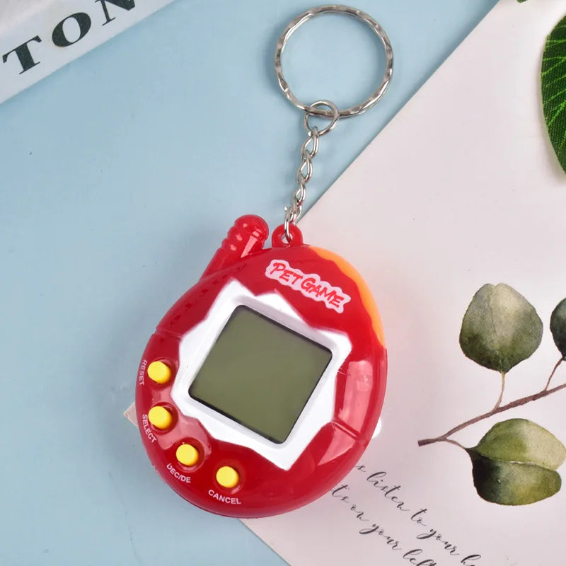 168-in-1 Virtual Digital Pet Toy – Transparent Retro Electronic Pixel Pet Game Keychain