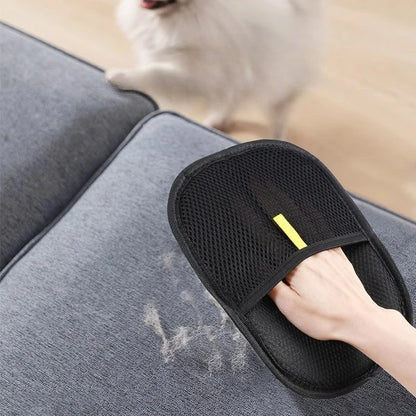 Pet Hair Remover Gloves – Portable, Reusable & Washable Dehairing Gloves for Clothes, Furniture & Pet Grooming