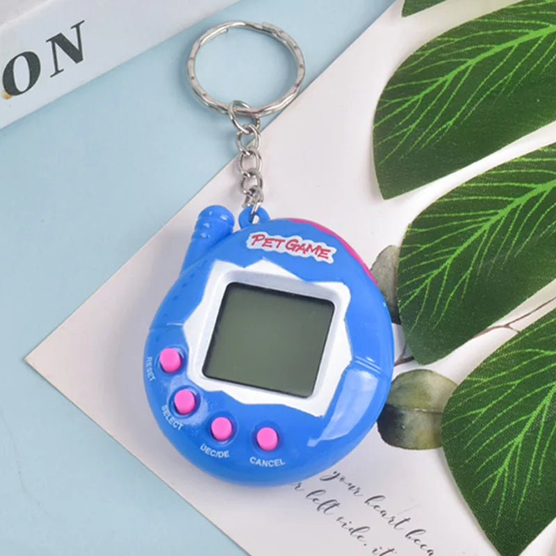 168-in-1 Virtual Digital Pet Toy – Transparent Retro Electronic Pixel Pet Game Keychain