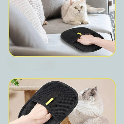 Pet Hair Remover Gloves – Portable, Reusable & Washable Dehairing Gloves for Clothes, Furniture & Pet Grooming