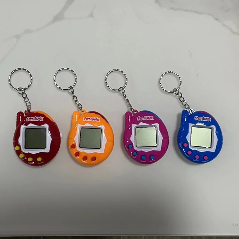 168-in-1 Virtual Digital Pet Toy – Transparent Retro Electronic Pixel Pet Game Keychain