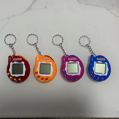 168-in-1 Virtual Digital Pet Toy – Transparent Retro Electronic Pixel Pet Game Keychain